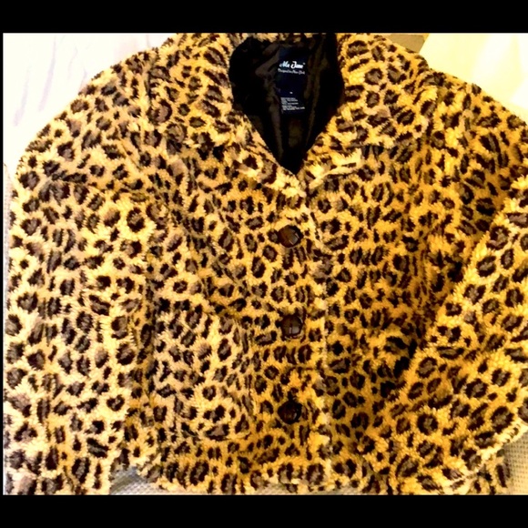 New Me Jane faux fur leopard jacket - Picture 4 of 5